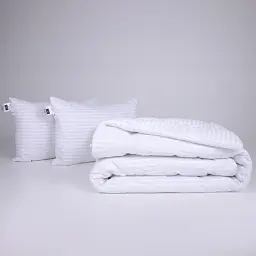 Набір MirSon №1135 Сolor Fun Line Stripe White Бавовна 140 х 205 см білий (2200010872361)