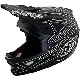 Велошолом Troy Lee Designs D3 Fiberlite SpiderStripe Black M (1106-198550023)