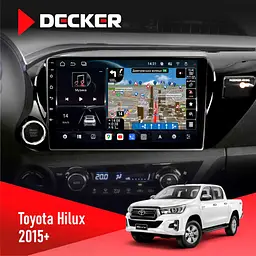 Штатна магнітола Toyota Hilux 2015-2020 Decker D10-011 4x64, DSP, 4G, 360 Decker (НФ-00009224)