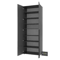Шафа для одягу з полицями Idea Д-127 Антрацит - мініатюра 4