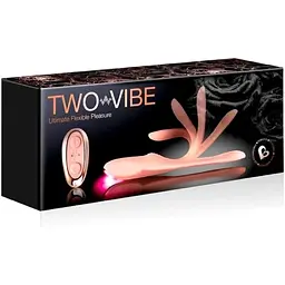 Універсальний вібратор Rocks Off Two-Vibe Pink - мініатюра 8