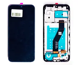 Дисплей Motorola XT2053-1-2-3 Moto E6s чорний + рамка