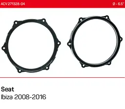 Проставки під динаміки ACV 271328-04 для автомобілів Seat Ibiza - мініатюра 5