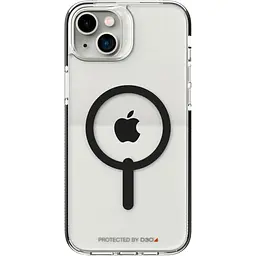 Протиударний чохол Gear4 Piccadilly MagSafe для iPhone 13 / 14 /15 (6.1") Прозорий Black (702010126)