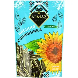 Насіння соняшника Almaz смажене смугасте солоне 100 г
