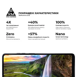 Захисне скло на Motorola G24 Power/G04/G24/G04s з олеофобним покриттям, Pro, повне проклеювання, антистатичний і пиловідштовхуючий шар, 9H, самоклеючеся, 2.5D, на весь екран, антистатичний клей, ArmorStandart (ARM74296) - мініатюра 5