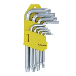 Набір Г-подібних ключів Сталь 48104 TORX з отвором 