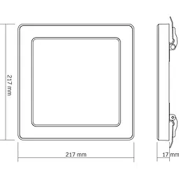 Світильник LED Videx квадратний DL6S 18W 3000K-4000K-6500K White (VL-DL6S-18CW) - мініатюра 5