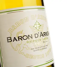 Вино Baron d'Arignac Blanc, біле, сухе, 11%, 0,75 л - мініатюра 3