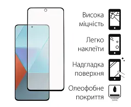 Чохол до мобільного телефона Dengos Kit for Xiaomi Redmi Note 13 5G case + glass (Black) (DG-KM-58) - мініатюра 2