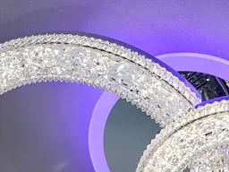 Стельовий світильник LED Diasha 2203/2HR, 42W, 3200K-6500K, хром, сучасний стиль, смарт з пультом - мініатюра 4