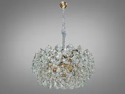 Підвісна кришталева люстра Diasha D980-600G золото 11xE14 - мініатюра 4