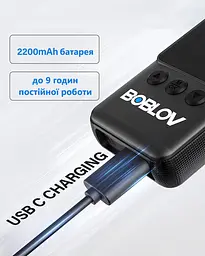 Нагрудна боді-камера Boblov A23 з дисплеєм 1.3 дюйма нічний запис датчик руху акумулятор 2200 мА·год - мініатюра 7