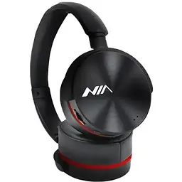 Бездротові навушники Nia Q6 Bluetooth з функцією плеєра Black - мініатюра 2