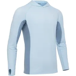 Реглан Favorite Hooded Jersey Basic S Sun protect Light blue - мініатюра 2