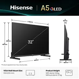 LED-телевізор 32A5Q HISENSE teh0021612 - мініатюра 5