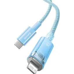 Кабель Baseus Explorer Series Fast Charging Cable with Smart Temperature Control Cable Type-C to Lightning 20W 1m CATS010203 Blue - мініатюра 2