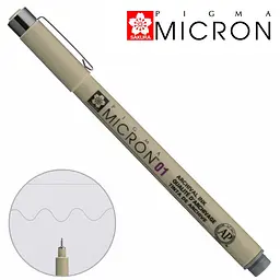 Лінер Sakura PIGMA MICRON (0.1), 0,25 мм сірий