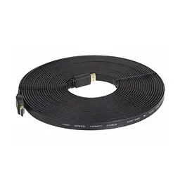Кабель HDMI-HDMI 10m, плоский Black, (Пакет), Q60 - мініатюра 3
