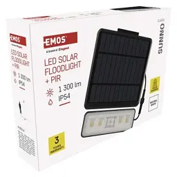 Прожектор EMOS сонячний світлодіодний 1300 лм IP54 4000K PIR (ZG112S) - мініатюра 8