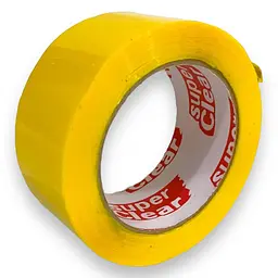 Скотч пакувальний Super Clear жовтий 120 м 45 мкм (6521683180) - мініатюра 6