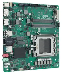 Материнська плата ASUS PRO A620AT-CSM (PRO A620AT-CSM) (Socket AM5, AMD A620A, Mini-ITX) - мініатюра 2