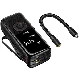 Автомобільний насос Hoco ZP18 Enlighten smart air pump Black - мініатюра 5
