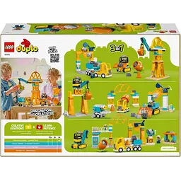 Конструктор LEGO DUPLO Town Будівельний майданчик і техніка 3 в 1, 84 деталі (10476) - мініатюра 4