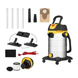 2E Пилосос професійний 2E PowerClean 30S 1200Вт 17кПа контейнер 30л розетка 220В/2000В волозі/сусі - мініатюра 4