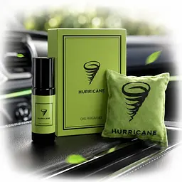 Ароматизатор автомобільний Hurricane Light Green Standart Limited (В комплекті Спрей 10 мл)