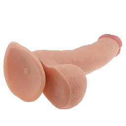 Вагінальний фалоімітатор Lovetoy The Ultra Soft Dude 20 см тілесний - мініатюра 5