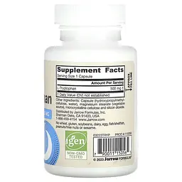 L-триптофан Jarrow Formulas L-Tryptophan 500 мг 60 вегетаріанських капсул - мініатюра 2
