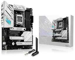 Материнська плата AM5 Asus ROG STRIX B650-A GAMING WIFI, B650, 4xDDR5, Int.Video (CPU), 4xSATA3, 3xM.2, 2xPCI-E 4.0 16x, 2xPCI-E 4.0 1x, 6, Bluetooth 5.2, 7xUSB3.2/6xUSB2.0, HDMI/DP, ATX