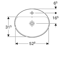 Умивальник Geberit Variform 55x45 Білий 500.721.01.2 - мініатюра 4