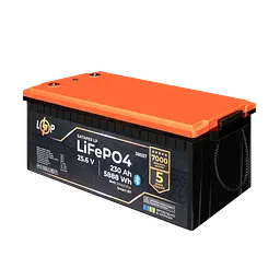 Акумулятор LP LiFePO4 25,6V - 230 Ah (5888Wh) (BMS 200A/100А) пластик Smart BT - мініатюра 3