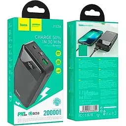 Портативна батарея Hoco J102A Cool Figure PD20W+QC3.0 20000 mAh Black - мініатюра 4