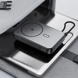 УМБ Acefast Magnetic Wireless 10000mAh 22.5W PD,QC 3.0 USB-C In/Out, QI 15W M24 Metal Gray - мініатюра 8