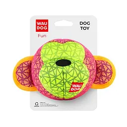 Іграшка для собак Waudog Fun Мавпа Ш 16 см Дл 10 см рожева