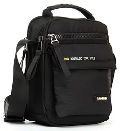 Сумка чоловіча Lanpad тканинна чорний (LAN4118 black)