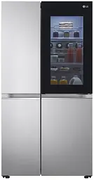 Холодильник LG SBS 179x91х74 холодильне відділення 414 л морозильне відділення 233 л 2 двері А+ NF Door in door нержавіюча сталь (GC-Q257CAFV)