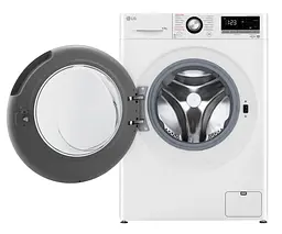 Пральна машина LG фронтальна, 8,5 кг, 1200, A+++, 48см, дисплей, пара, інвертор, білий (F2V3GS6WW) - мініатюра 3