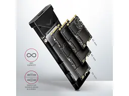 Кишеня для накопичувача AXAGON Arrow Box Black (EEM2-UB2) - мініатюра 7