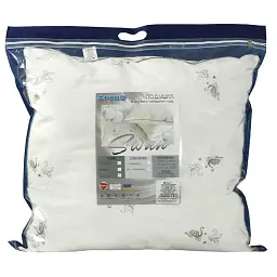 Подушка Руно з штучним лебединим пухом 70х70 см білий (313.52_Silver Swan) - мініатюра 2