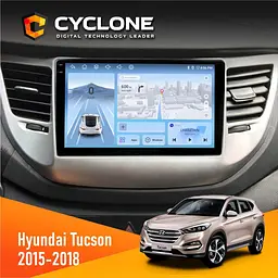 Штатна магнітола Hyundai Tucson 3 2015-2018 Cyclone C9-012 4x64, DSP, 4G Cyclone (НФ-00007893)