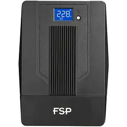 ДБЖ FSP iFP-600, 600ВА/360Вт, LCD, Schukox2. 230V/50Hz, USB, Black, - мініатюра 2