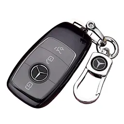 Чохол ключа Mercedes-Benz чорний+металева пряжка