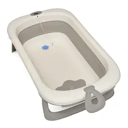 Ванна силіконова складна з термометром ME 1106 T-CONTROL Gray