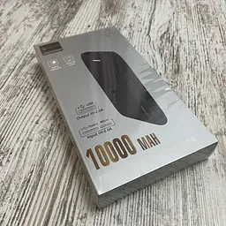 Зовнішній акумулятор Power bank LENYES PX167 10000 mAh компактний універсальний на 2 входи Чорний - мініатюра 5