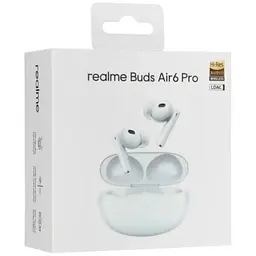 Бездротові навушники Realme Buds Air 6 Pro (RMA2401) стерео в кейсі білі RMA2401 - мініатюра 3