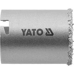 Свердло корончате з вольфраму Yato по бетоні, цеглі, кераміці, силікаті Ø=53 мм l=65 мм (YT-43912)